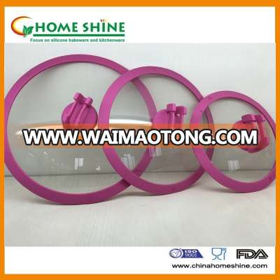 Different sizes FDA/LFGB food grade silicone glass cover