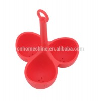 Eco-friendly 3 Cup Silicone Microwave Egg Boiler/Egg Cooker/Egg Poacher