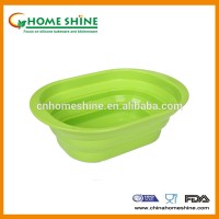 Foldable silicone container