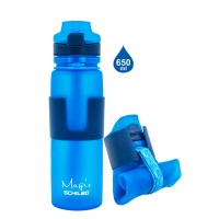 500ml Customized BPA Free Foldable Silicone Sports Water Bottle