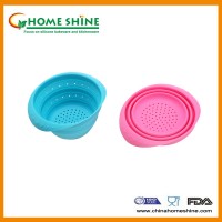 Foldable Silicone Colander with food grade