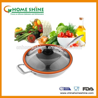 silicone kitchen utensils pot lid with food grade